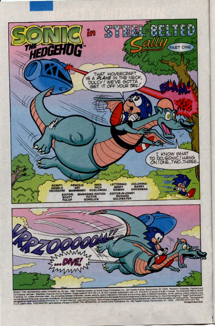 Sonic - Archie Adventure Series December 1995 Page 2